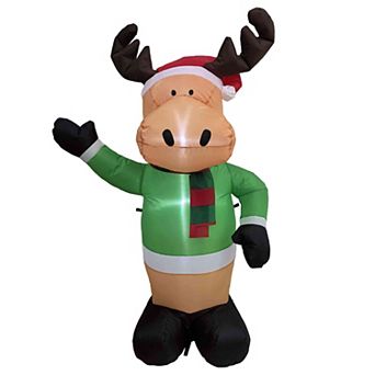 Northlight 4 Ft. Light-Up Christmas Deer Outdoor Inflatable