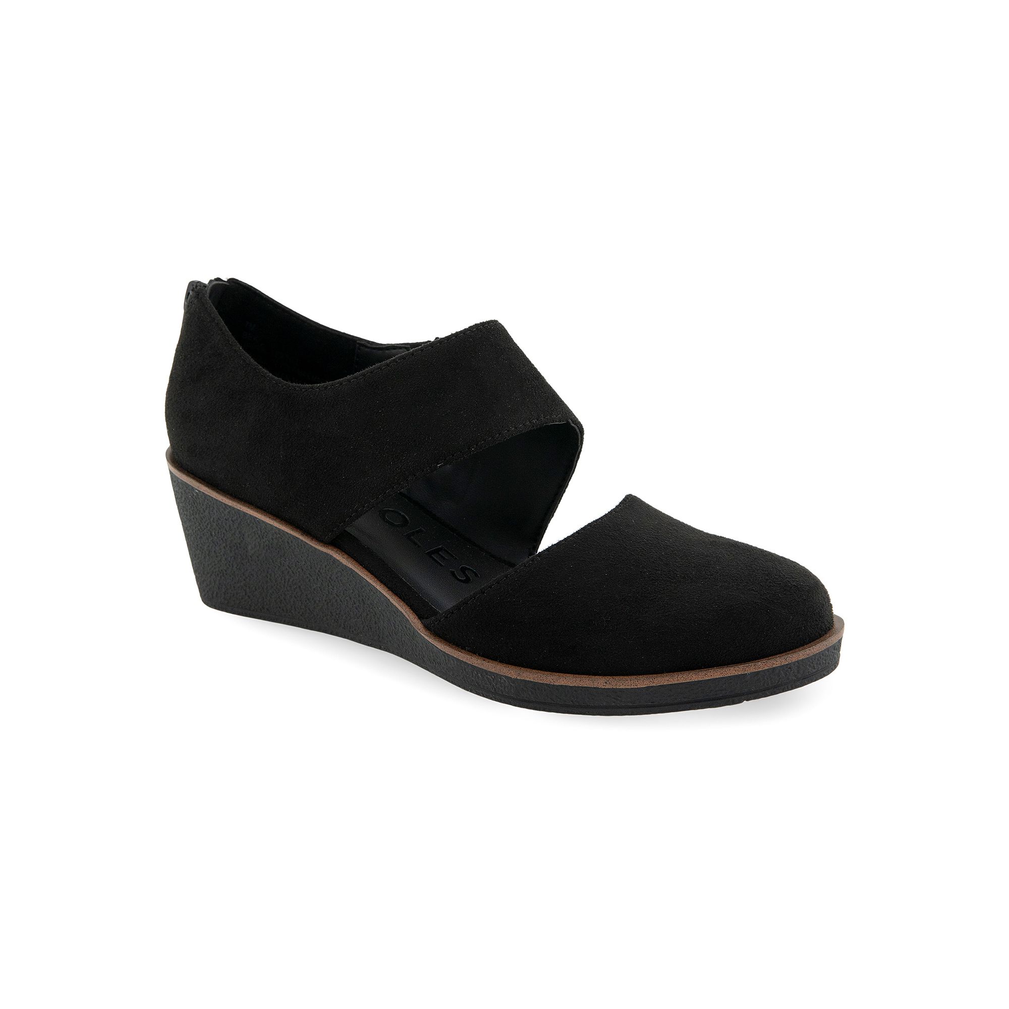 Aerosoles Beki Womens Wedge Pumps, Size: 6.5, Black Faux Suede