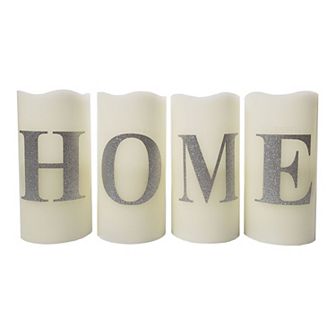 LumaBase LED "Home" Wax Candles 4 pc Set