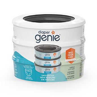Diaper Genie Unscented 3-Pack Round Refills