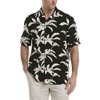 Men's Cubavera Short Sleeves Tropical Print Shirt