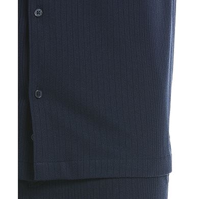 Men's Cubavera Short Sleeve Textured Coat Shirt