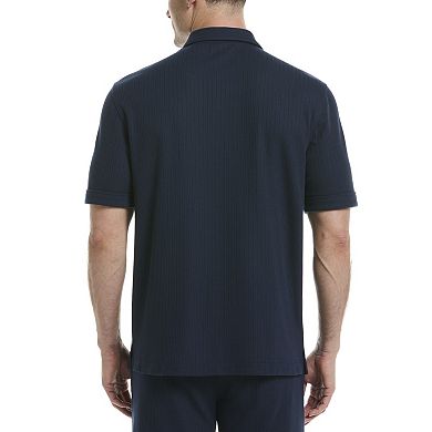 Men's Cubavera Short Sleeve Textured Coat Shirt