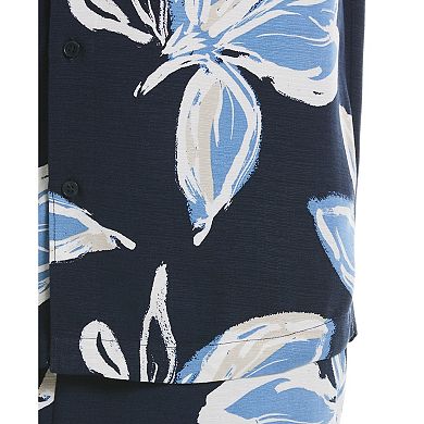 Men's Cubavera Short Sleeve Tropical Print Shirt