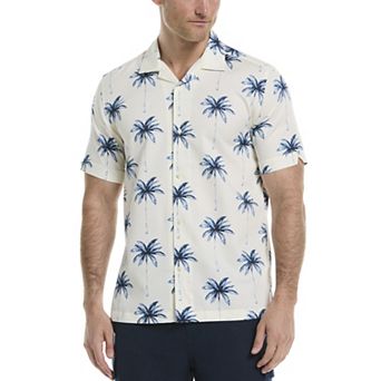 Men's Cubavera Short Sleeve Palm Tree Print Shirt