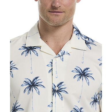 Men's Cubavera Short Sleeve Palm Tree Print Shirt