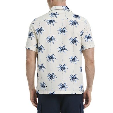 Men's Cubavera Short Sleeve Palm Tree Print Shirt
