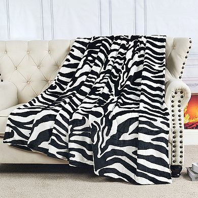 Home Soft Things Animal Print Flannel Fleece Blanket