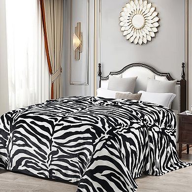 Home Soft Things Animal Print Flannel Fleece Blanket