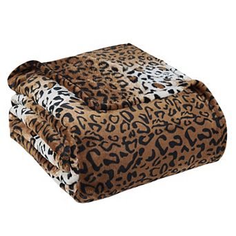 Home Soft Things Animal Print Flannel Fleece Blanket