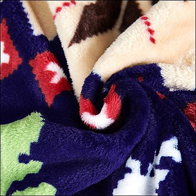 Home Soft Things Christmas Printed Flannel Fleece Blanket
