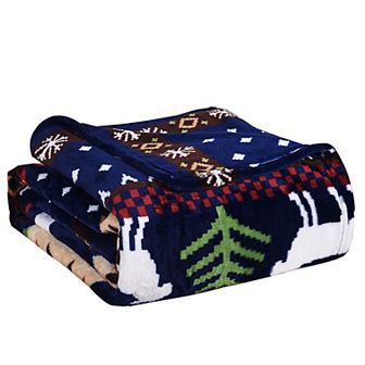 Home Soft Things Christmas Printed Flannel Fleece Blanket
