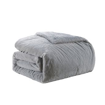 Home Soft Things Plain Faux Fur Blanket