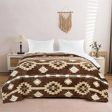 Home Soft Things Southwest Faux Fur Blanket