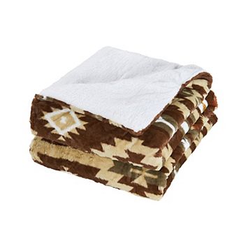 Home Soft Things Southwest Faux Fur Blanket