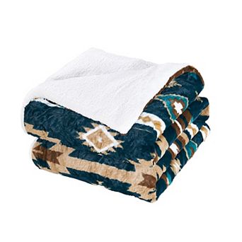 Home Soft Things Southwest Faux Fur Blanket