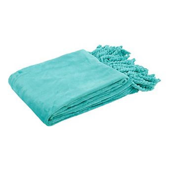 Home Soft Things Braided Fringe Throw Blanket