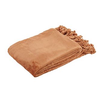 Home Soft Things Braided Fringe Throw Blanket