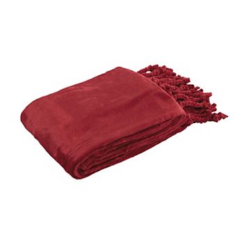 Home Soft Things Braided Fringe Throw Blanket
