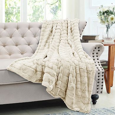 Home Soft Things Super Mink Faux Fur Throw Blanket