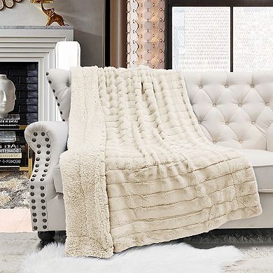 Home Soft Things Super Mink Faux Fur Throw Blanket