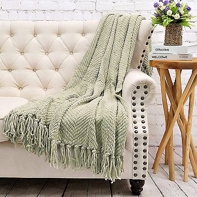 Home Soft Things Woven Tweed Throw Blanket