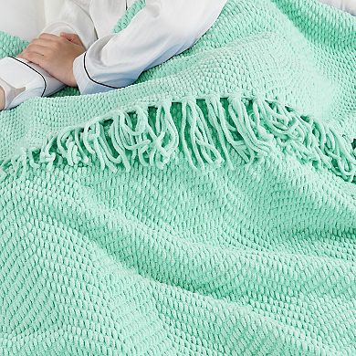 Home Soft Things Woven Tweed Throw Blanket