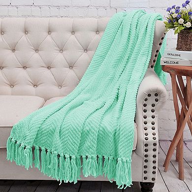 Home Soft Things Woven Tweed Throw Blanket