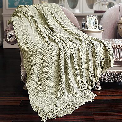 Home Soft Things Woven Tweed Throw Blanket