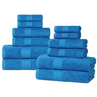 SUPERIOR Cotton 12 pc Solid Towel Set