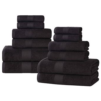 SUPERIOR Cotton 12 pc Solid Towel Set