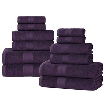 SUPERIOR Cotton 12 pc Solid Towel Set