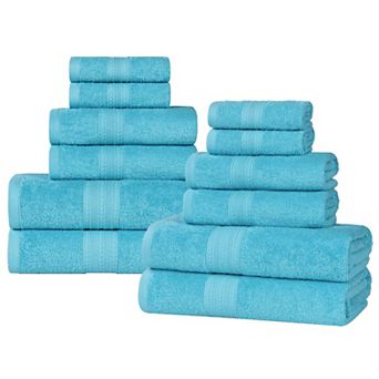 SUPERIOR Cotton 12 pc Solid Towel Set