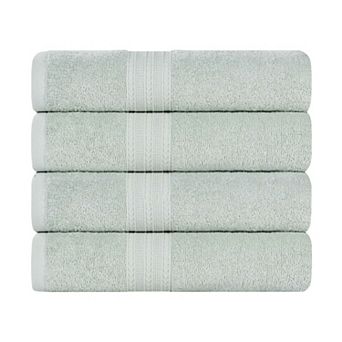 SUPERIOR Cotton 4 pc Solid Bath Towel Set