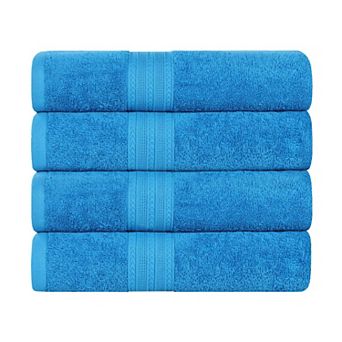 SUPERIOR Cotton 4 pc Solid Bath Towel Set