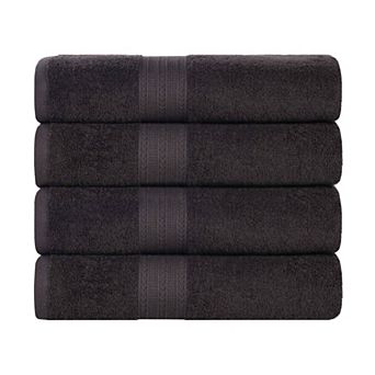 SUPERIOR Cotton 4 pc Solid Bath Towel Set