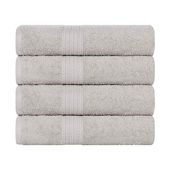 SUPERIOR Cotton 4 pc Solid Bath Towel Set