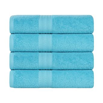 SUPERIOR Cotton 4 pc Solid Bath Towel Set