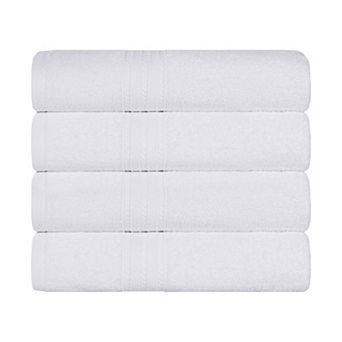SUPERIOR Cotton 4 pc Solid Bath Towel Set