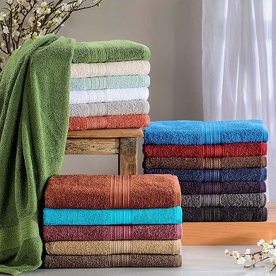 SUPERIOR Cotton 2-Piece Solid Bath Sheet Set