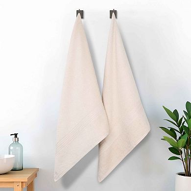SUPERIOR Cotton 2-Piece Solid Bath Sheet Set