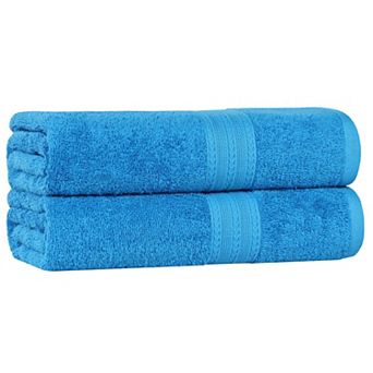SUPERIOR Cotton 2 pc Solid Bath Sheet Set