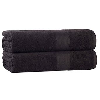 SUPERIOR Cotton 2 pc Solid Bath Sheet Set