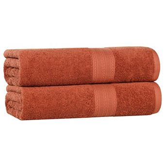 SUPERIOR Cotton 2 pc Solid Bath Sheet Set