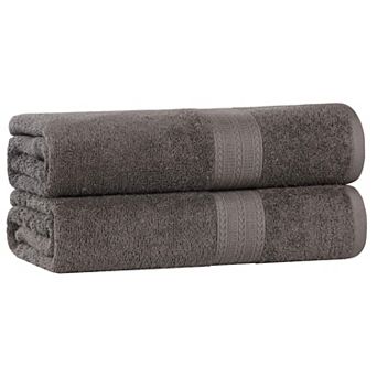 SUPERIOR Cotton 2 pc Solid Bath Sheet Set