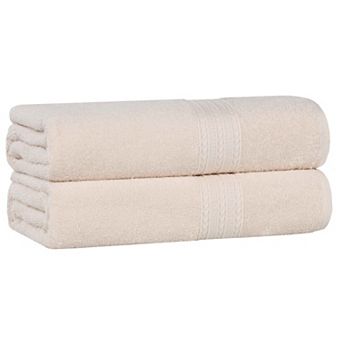 SUPERIOR Cotton 2 pc Solid Bath Sheet Set