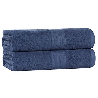 SUPERIOR Cotton 2 pc Solid Bath Sheet Set