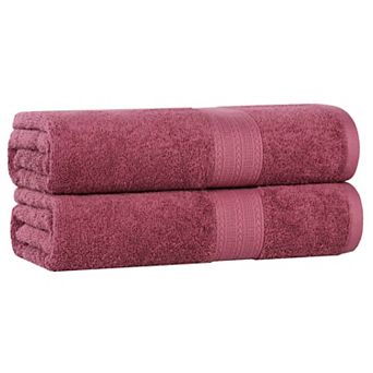 SUPERIOR Cotton 2 pc Solid Bath Sheet Set