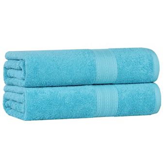SUPERIOR Cotton 2 pc Solid Bath Sheet Set
