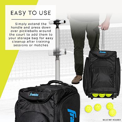 Franklin Sports Rolling Ball Portable Pickleball Hopper Bag